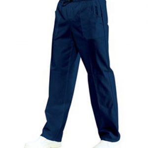 Pantalone con elastico uomo donna Isacco blu